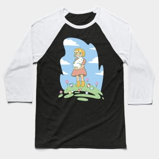 Kid Bunny Easter   P R t shirt Baseball T-Shirt